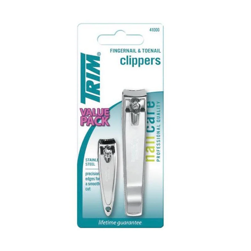 Trim Nail Clipper Set for Hands & Feet - Double Pack 41000