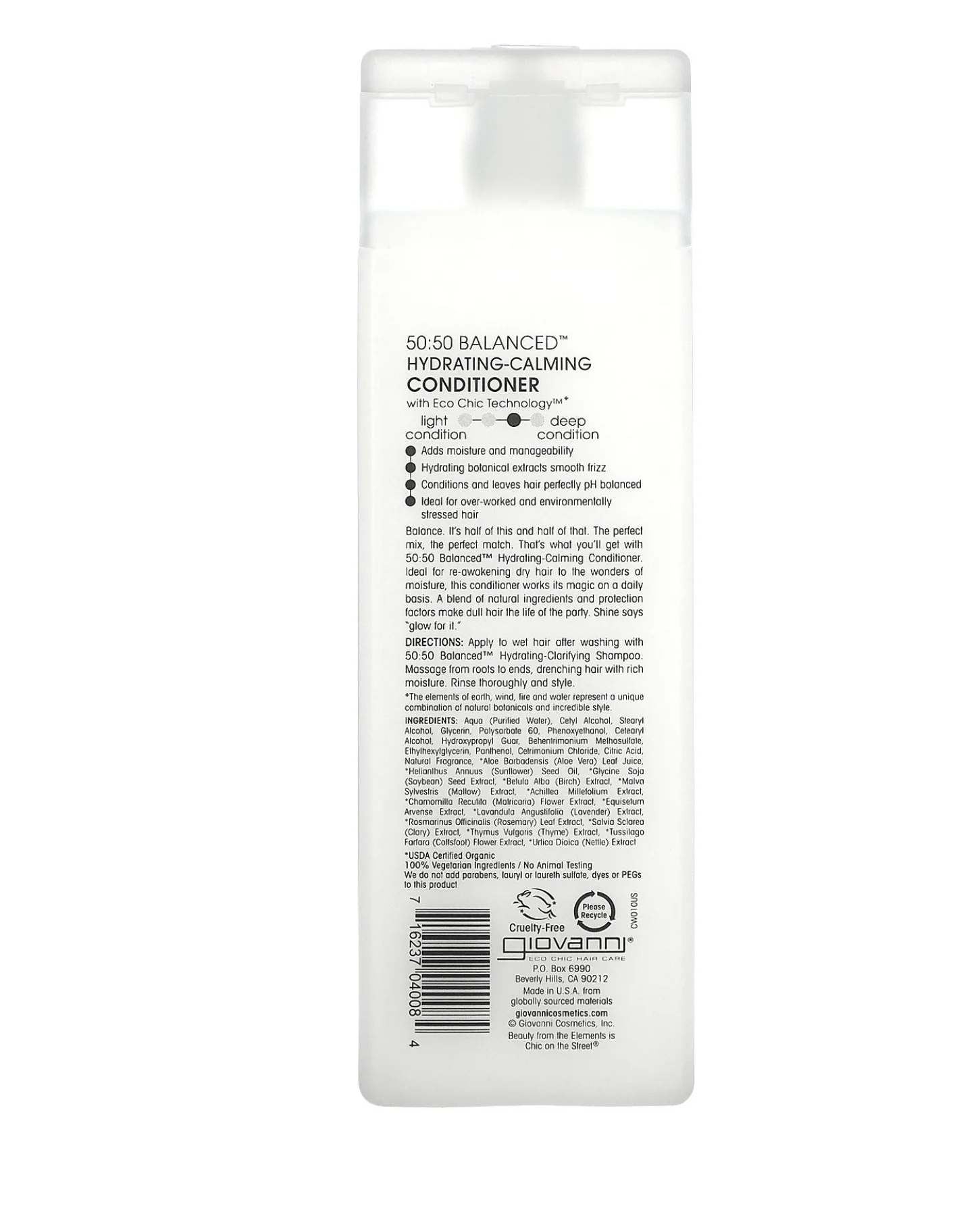Giovanni 50:50 balanced Hydrating-calming Conditioner 250 ml