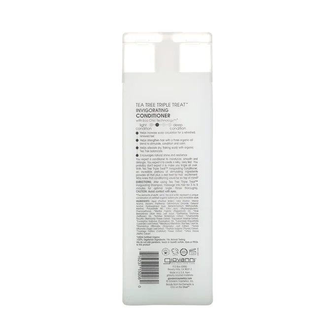 Giovanni Triple Action Tea Tree Oil Conditioner for Strengthening Hair - 250ml