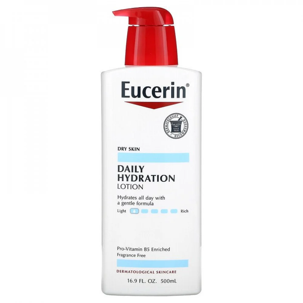 Eucerin Daily Moisturizing Lotion, Fragrance-Free, 500 ml