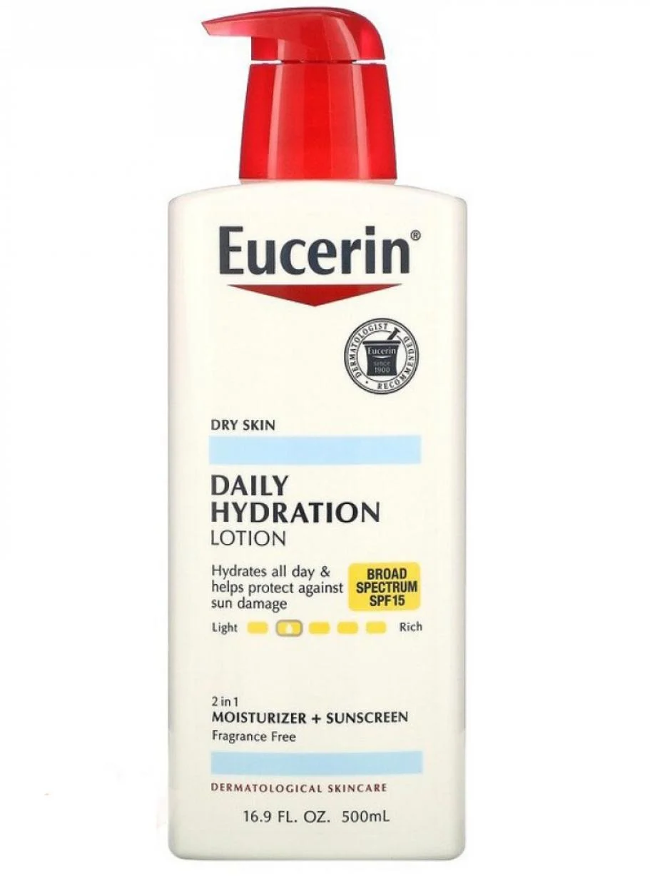 Eucerin Moisturizing Lotion with SPF 15 Sunscreen 500ml