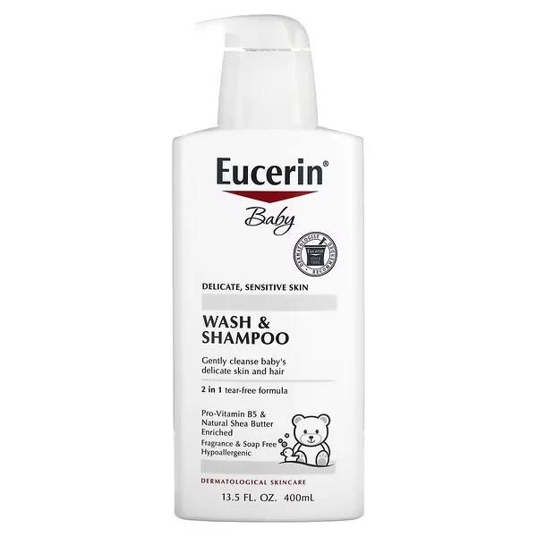 Eucerin Fragrance-Free Shampoo and Wash for Kids (400 ml)