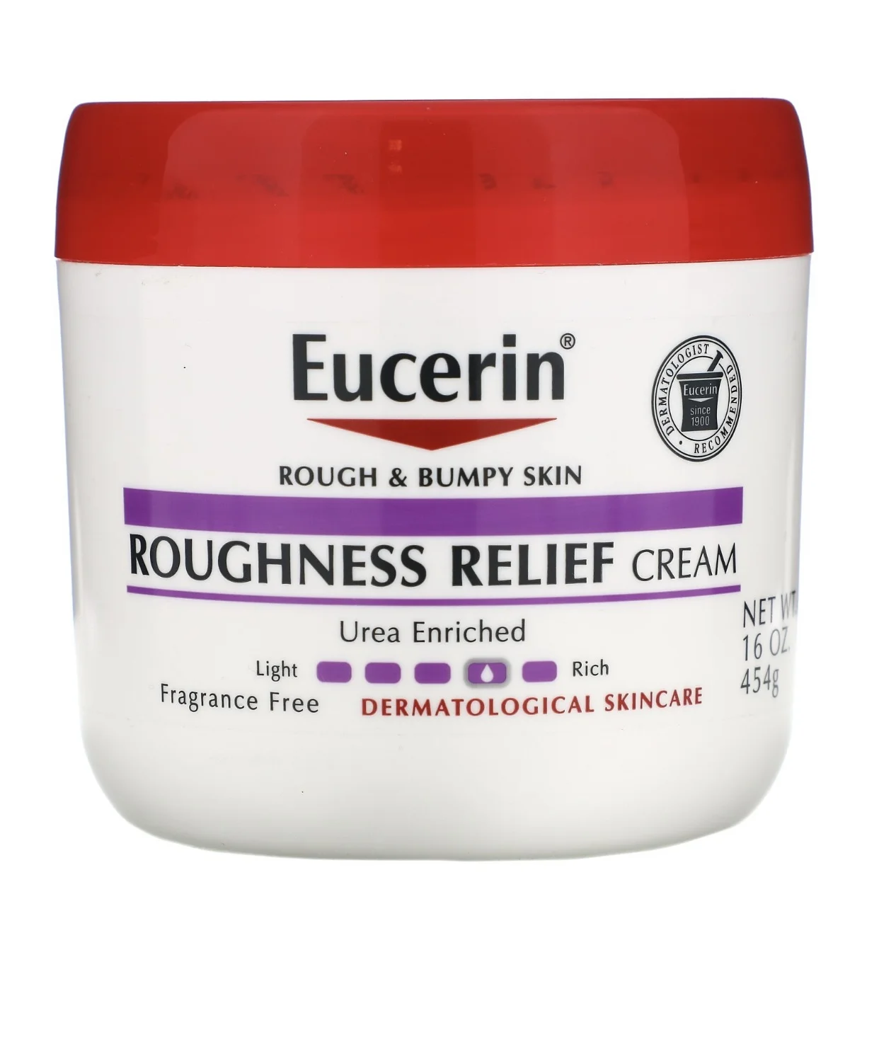 Eucerin Roughness Relief Cream, Fragrance-Free, 454 g