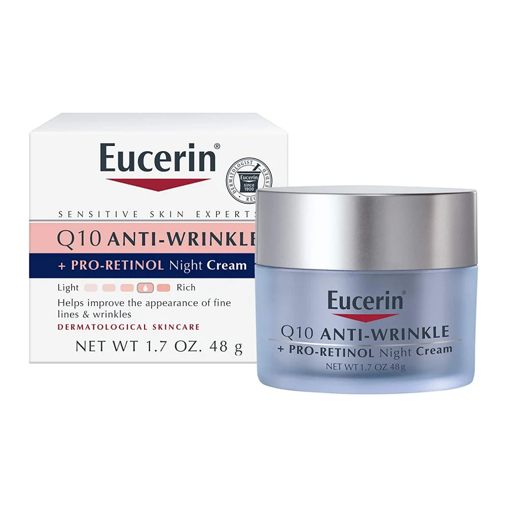 Eucerin Q10 Anti-Falten Nachtcreme + Pro Retinol 48g