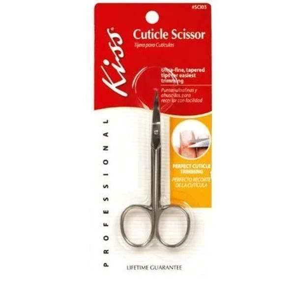 Kiss Cuticle Scissors - Precision Stainless Steel Nail Care Tool