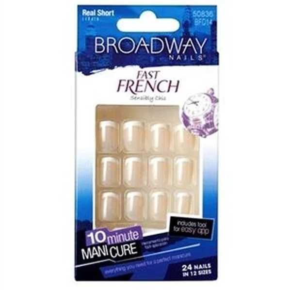 Broadway Sincere Fast French Nail Kit - Easy & Stylish Manicure