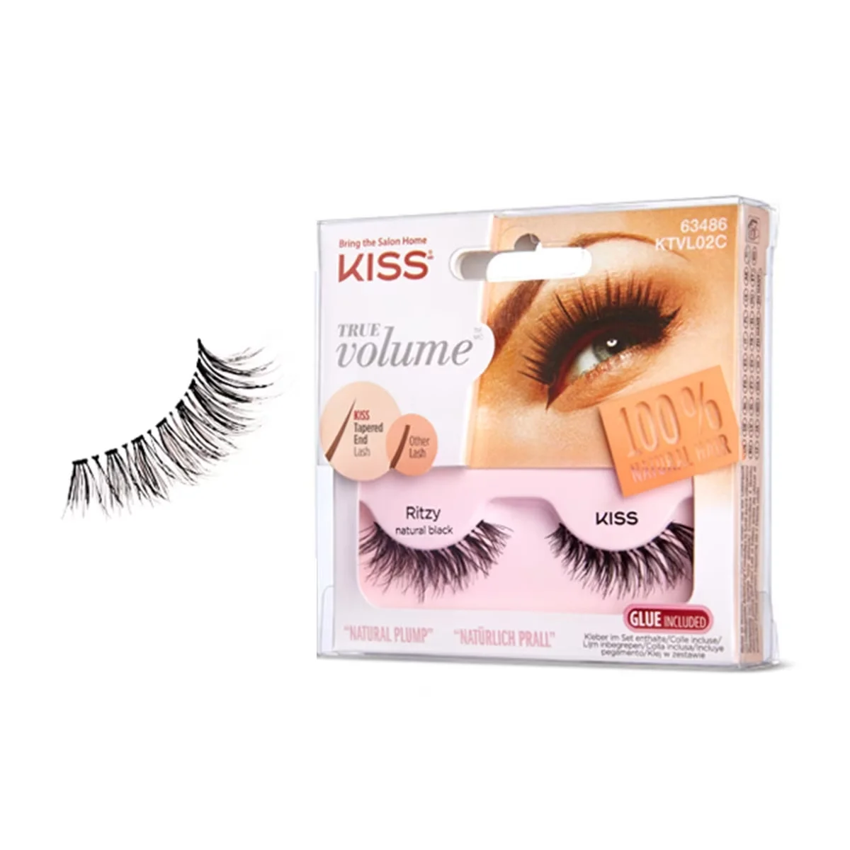 Kiss True Volume False Eyelashes - Ktvl02 c - Ritzy