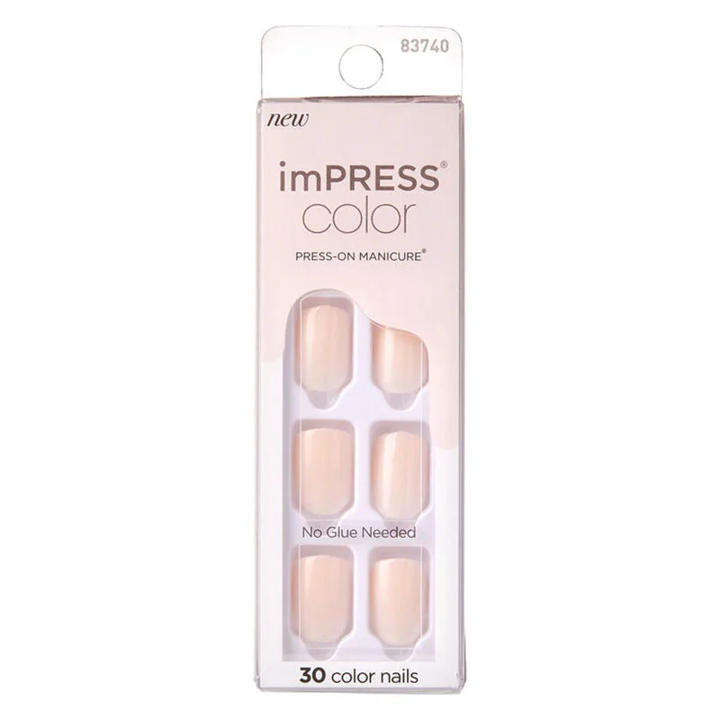 Impress أظافر صناعية لاصقة قصيرة من إمبريس كولور 83740