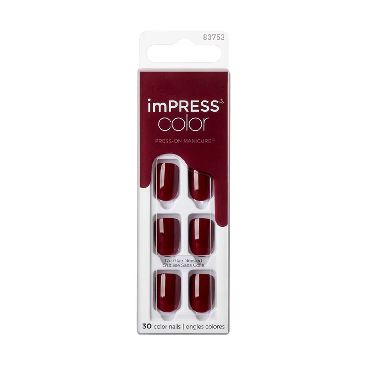 Impress Color Self Adhesive False Nails Short - 83753