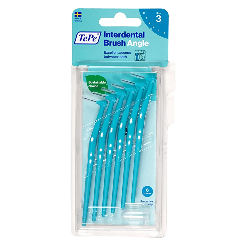 Tepe Interdentalbürste 0,6mm Blau - 6er Pack für die Zahnpflege