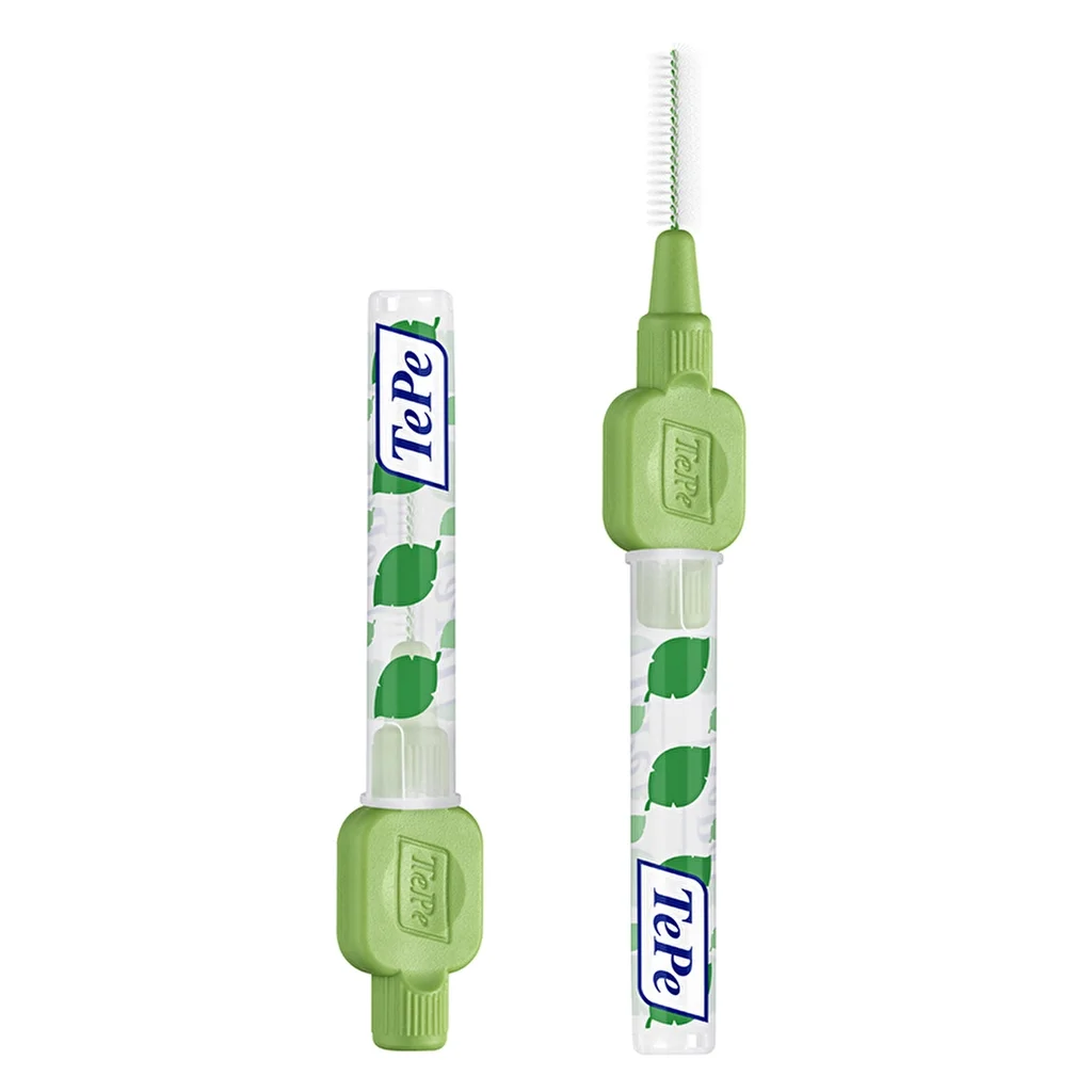 Tepe Interface Brush Blister 0.8 mm Green 6 pcs