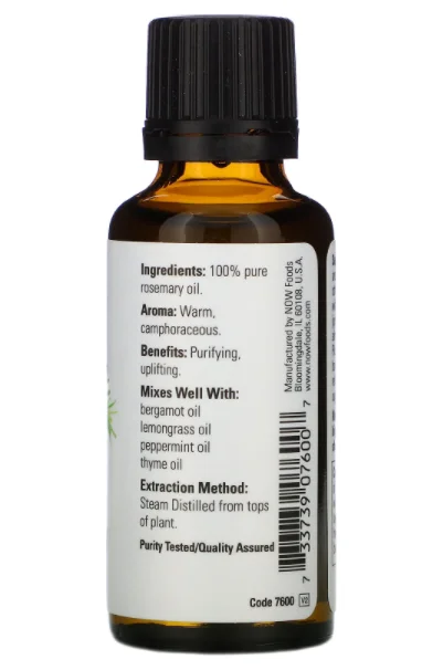 NOW Rosemary Essential Oil 30 ml