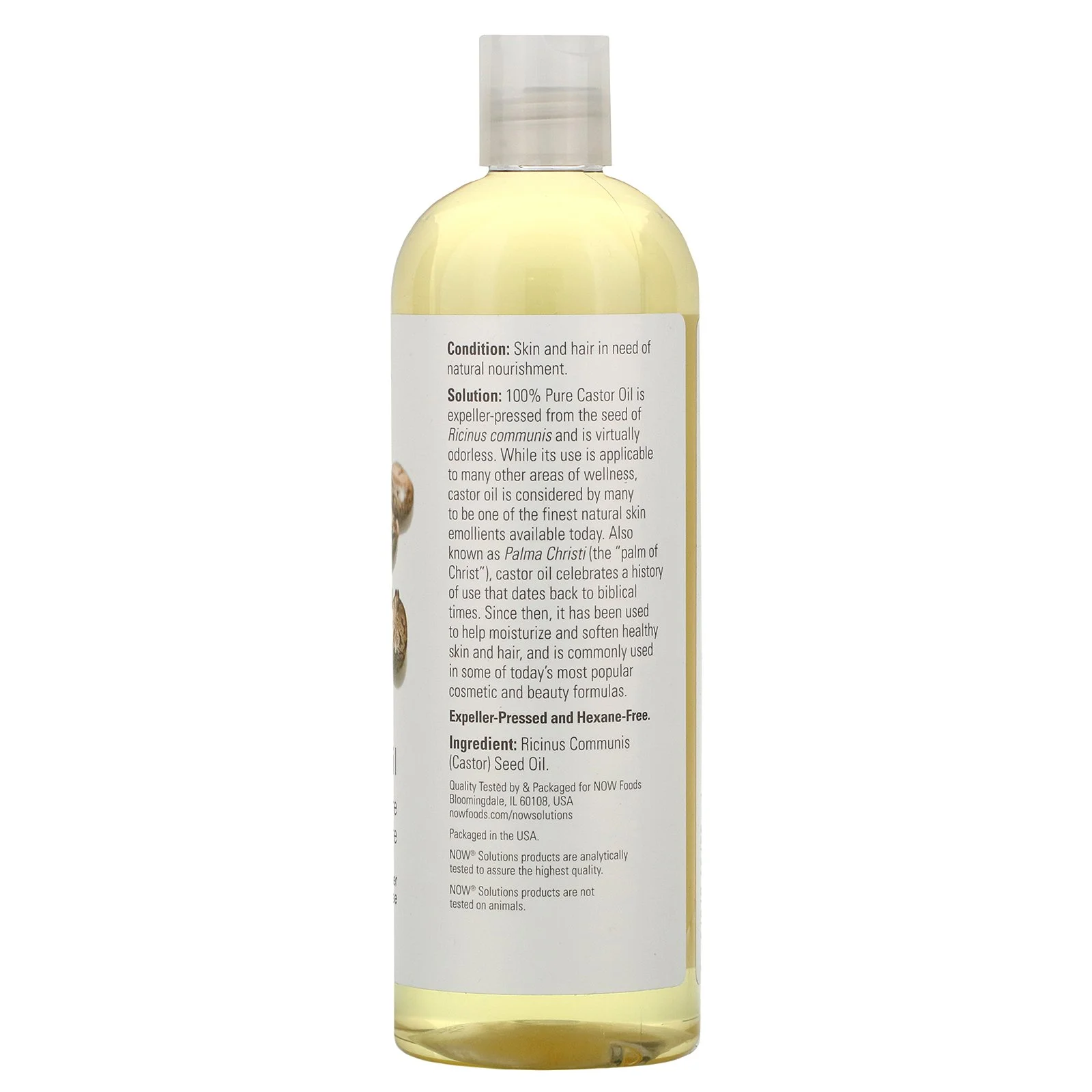 Now Castor Oil, 16 Fl Oz (473 mL)