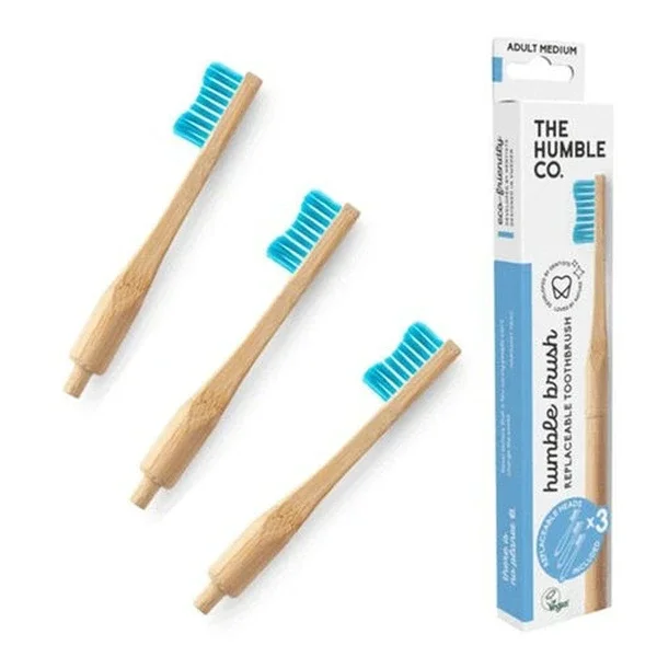 The Humble Co. Eco-Friendly Replaceable Head Toothbrush - Blue