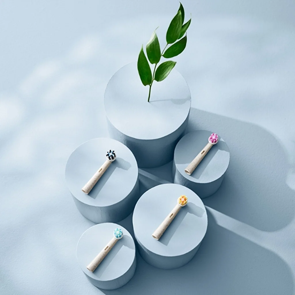 Humble Brush رؤوس فرشاة الأسنان الكهربائية النباتية من ذا هامبل كو، 4 قطع