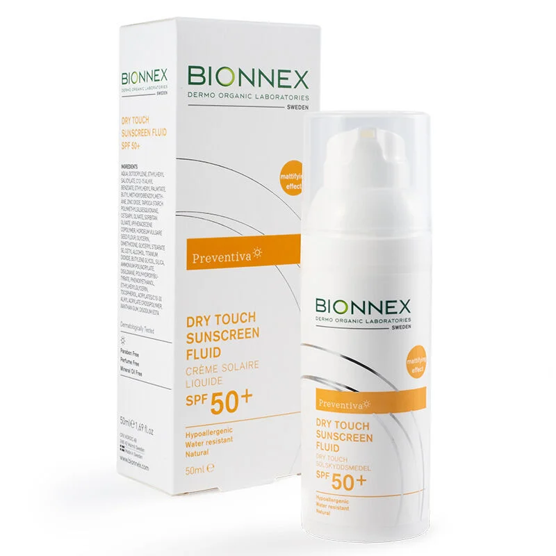 Солнцезащитный флюид для лица и шеи Bionnex Preventiva Dry Touch SPF 50 50 мл