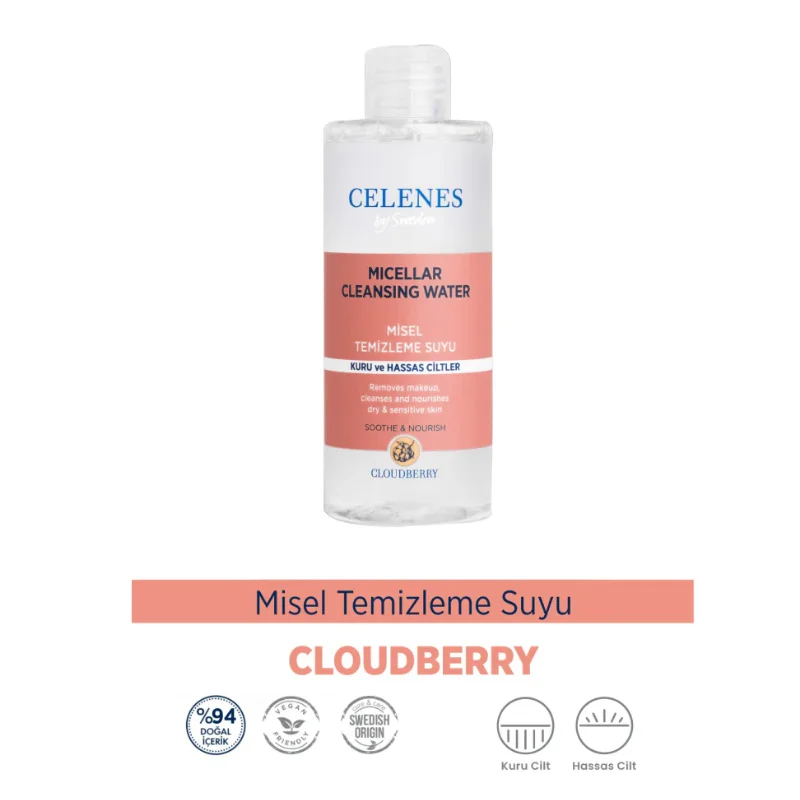 Мицеллярная вода для снятия макияжа с облачником Celenes By Sweden 250 мл
