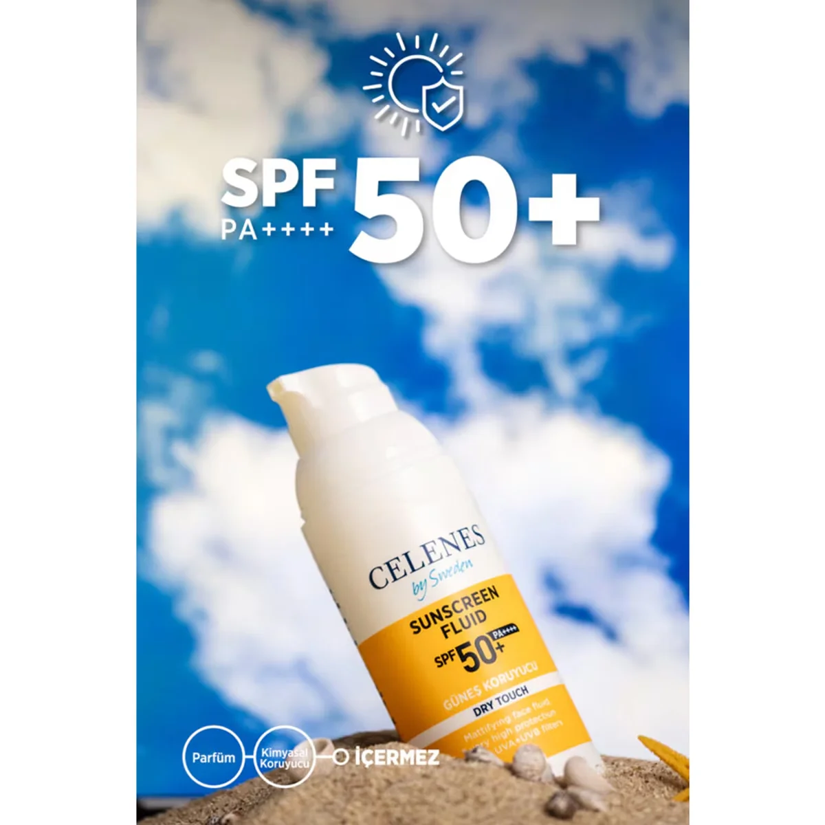 Celenes By Sweden Dry Touch Spf50+ Sunscreen 50 ml