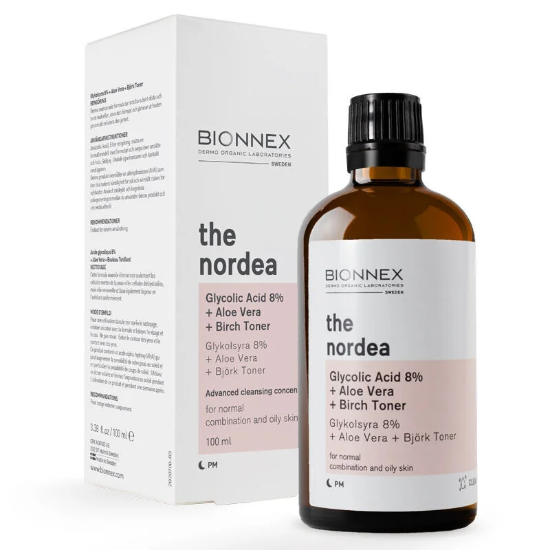Bionnex The Nordea Glycolic Acid 8% + Aloe Vera + Birch Toner 100 ml