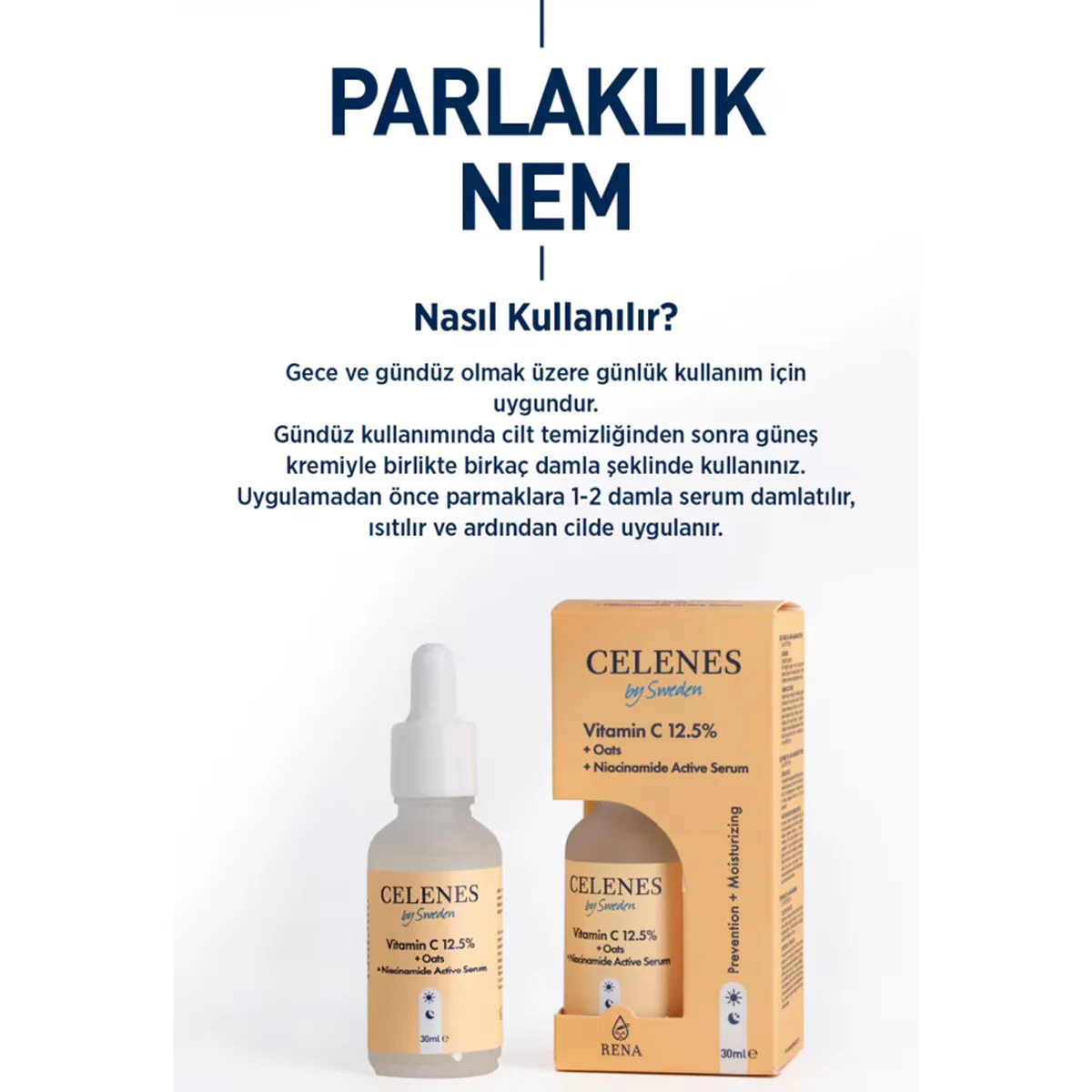 Celenes C Vitamin 25 + Hafermilch Niacinamid Serum 30ml
