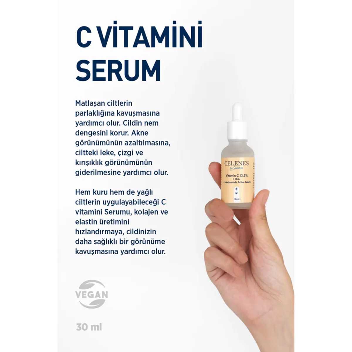 Celenes C Vitamin 25 + Hafermilch Niacinamid Serum 30ml