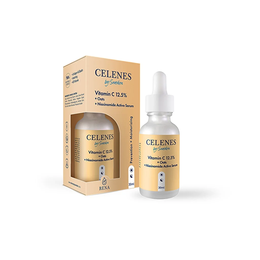 Celenes By Sweden Vitamin C 25 + Oat Milk Niacinamide Active Serum 30 ml
