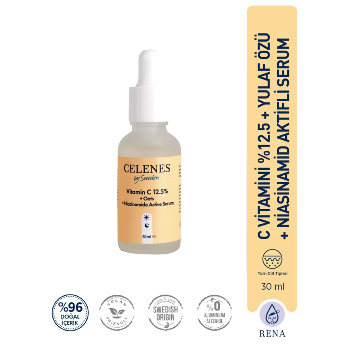 Celenes C Vitamin 25 + Hafermilch Niacinamid Serum 30ml