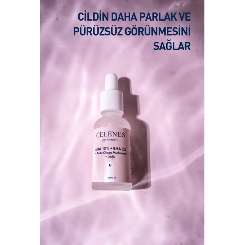 Celenes By Sweden Aha + Bha + Lactin + Arctic Chaga Mushroom 30 ml
