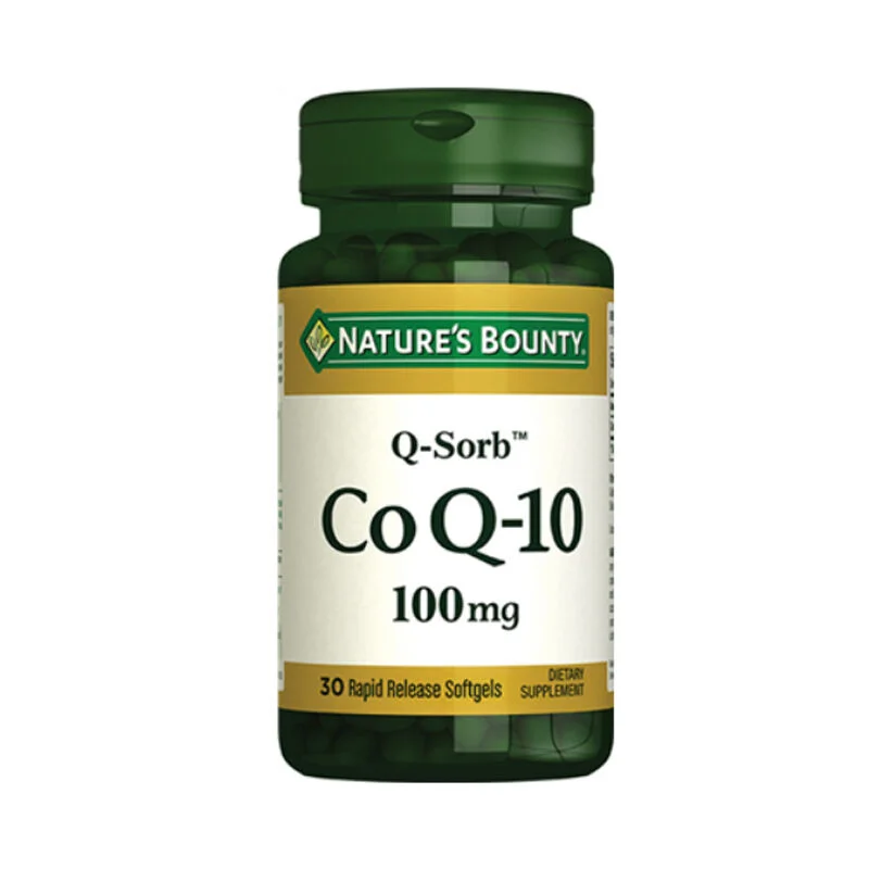 Natures Bounty Coenzyme Q-10 100 mg Food Supplement 30 gelatin Capsules