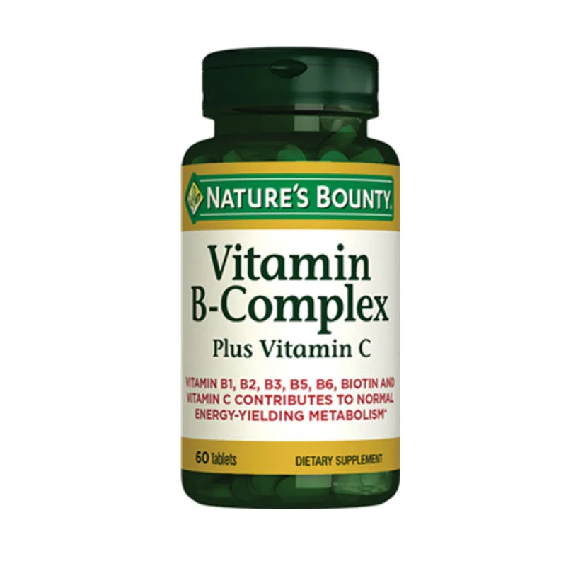 Nature's Bounty Vitamin B-complex Plus Food Supplement 60 tablets