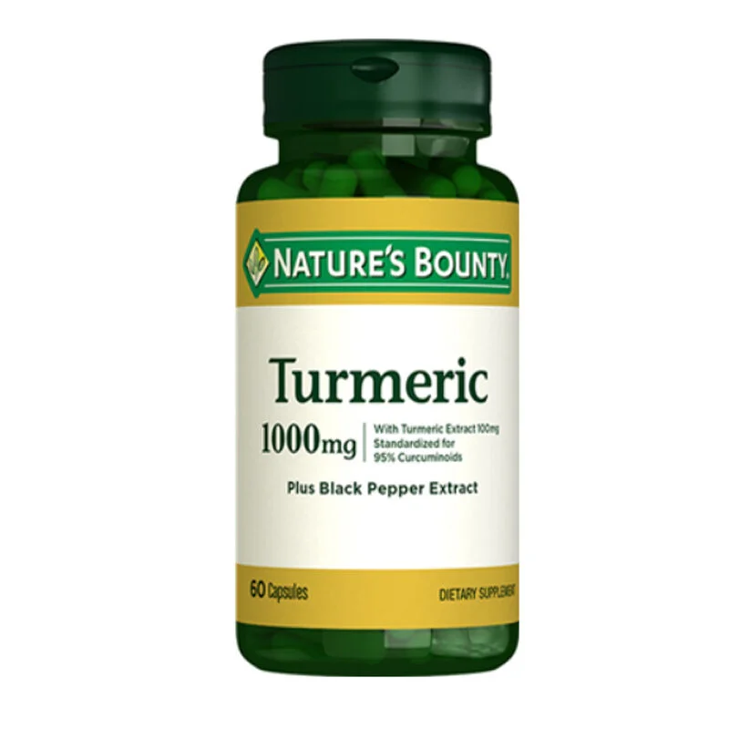 Nature's Bounty Turmeric 1000 mg Plus Black Pepper Food Supplement 60 capsules