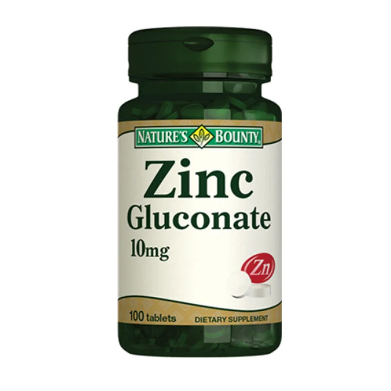 Nature's Bounty Zinc Gluconate 10 mg Food Supplement 100 tablets