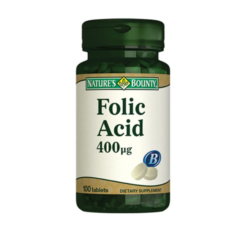 Nature's Bounty Folic Acid 400 mcg Food Supplement 100 tablets