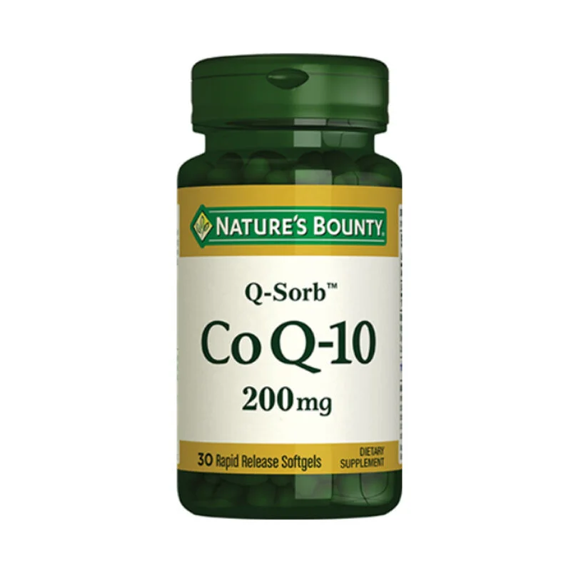 Natures Bounty Coenzyme Q-10 200 mg Food Supplement 30 gelatin Capsules