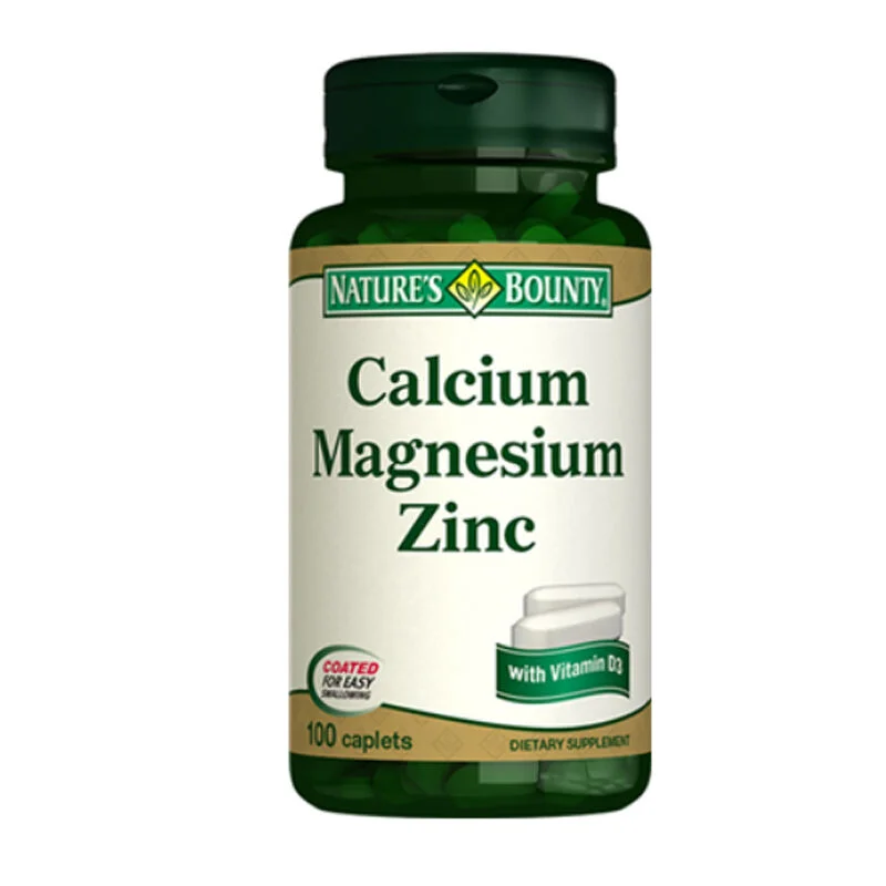 Nature's Bounty Calcium Magnesium Zinc + D3 food Supplement 100 caplets
