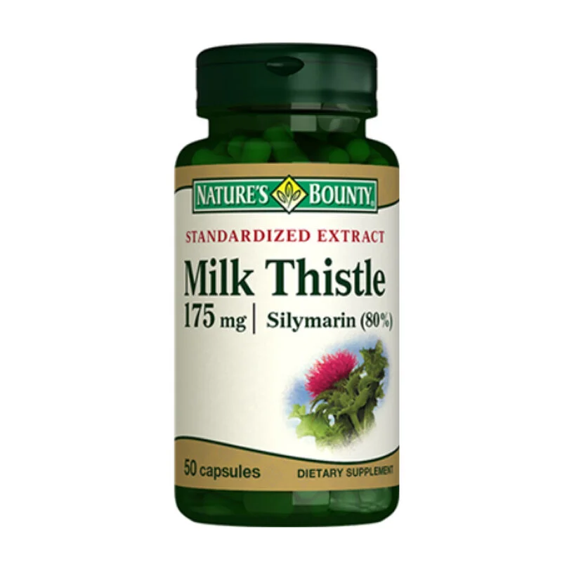 Nature's Bounty Milk Thisle 175 mg Food Supplement 50 capsules