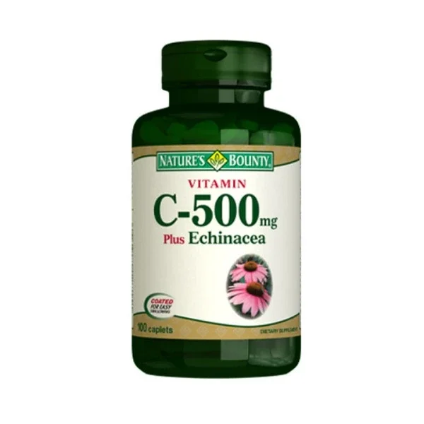 Nature's Bounty Vitamin C-500 mg Plus Echinacea Food Supplement 100 tablets
