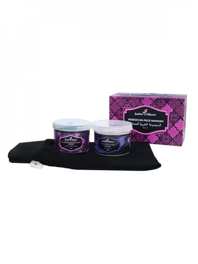 Olyan Garden Moroccan Bath Set with Rose