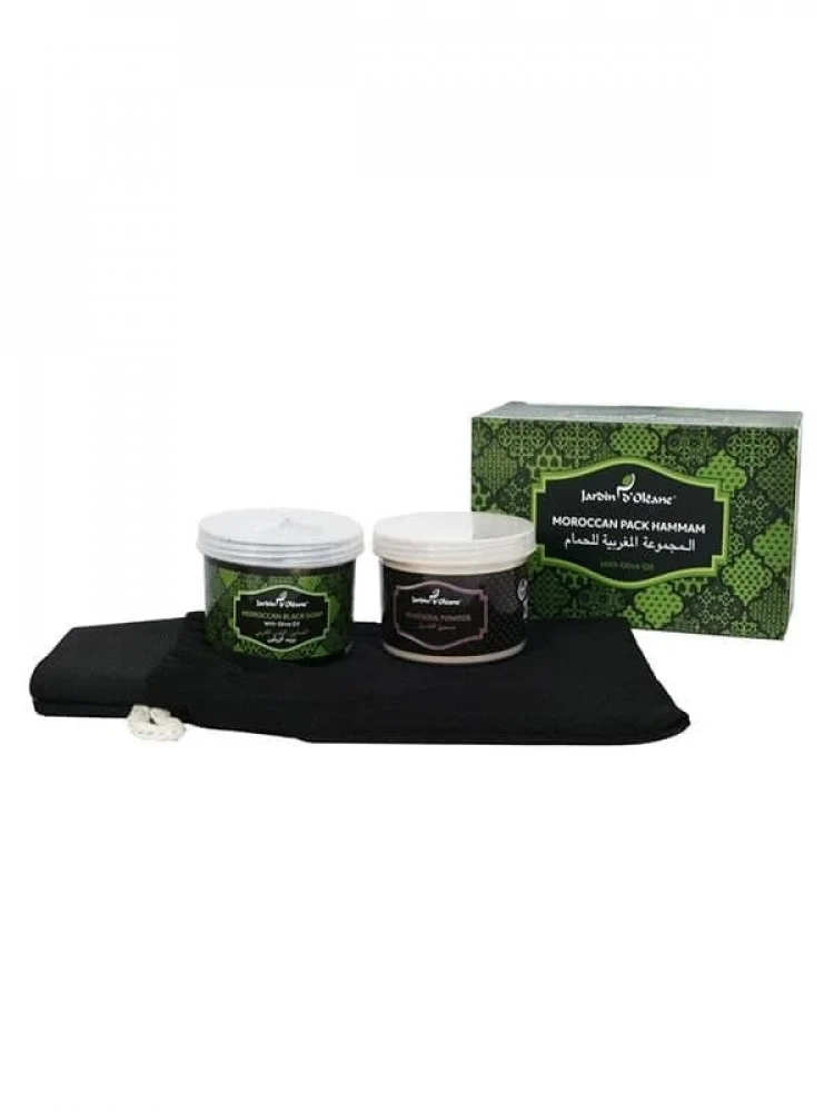 Moroccan Bath Set with Olive Oil by Garden Olian