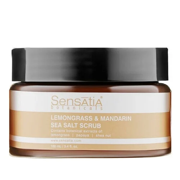 Sensatia Botanicals Lemongrass Mandarin Sea Salt Scrub 100ml