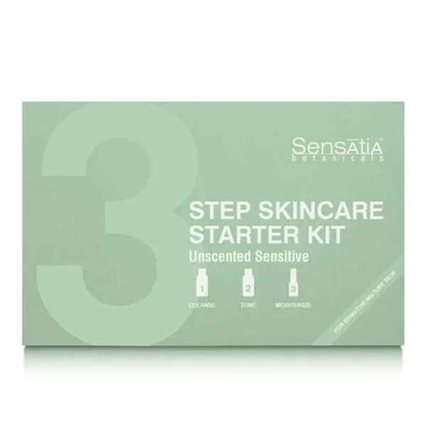 Sensatia Botanicals Unscented 3-Step Sensitive Skin Care Set