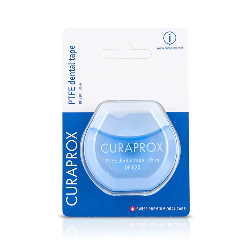 خيط تنظيف الأسنان تيفلون DF 820 من كورا بروكس Curaprox