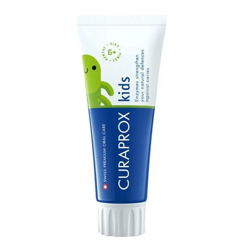 معجون أسنان كورا بروكس إنزياكال للأطفال بنكهة النعناع +6 سنوات 60 مل Curaprox