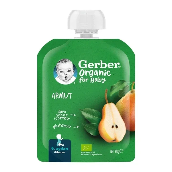 Gerber Organic Pear Puree 90 gr