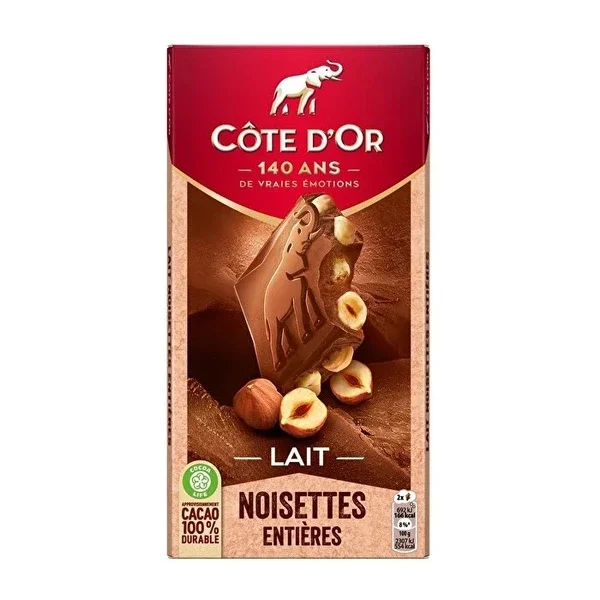 Ekol Cote D'or Hazelnut Milk Chocolate 180g - 16 Pcs Pack