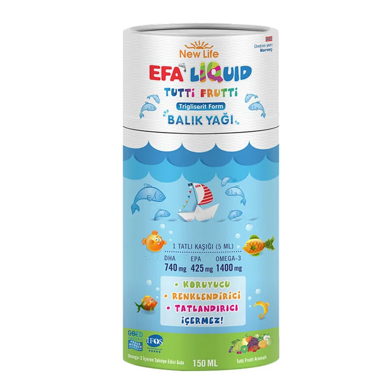 New Life Efa Liquid Fish Oil Tutti Frutti 150 ml