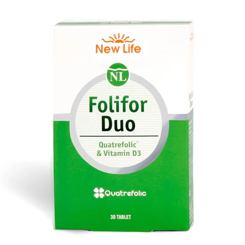 New Life Folifor Duo Quatrefolic & Vitamin D3 30 tablets