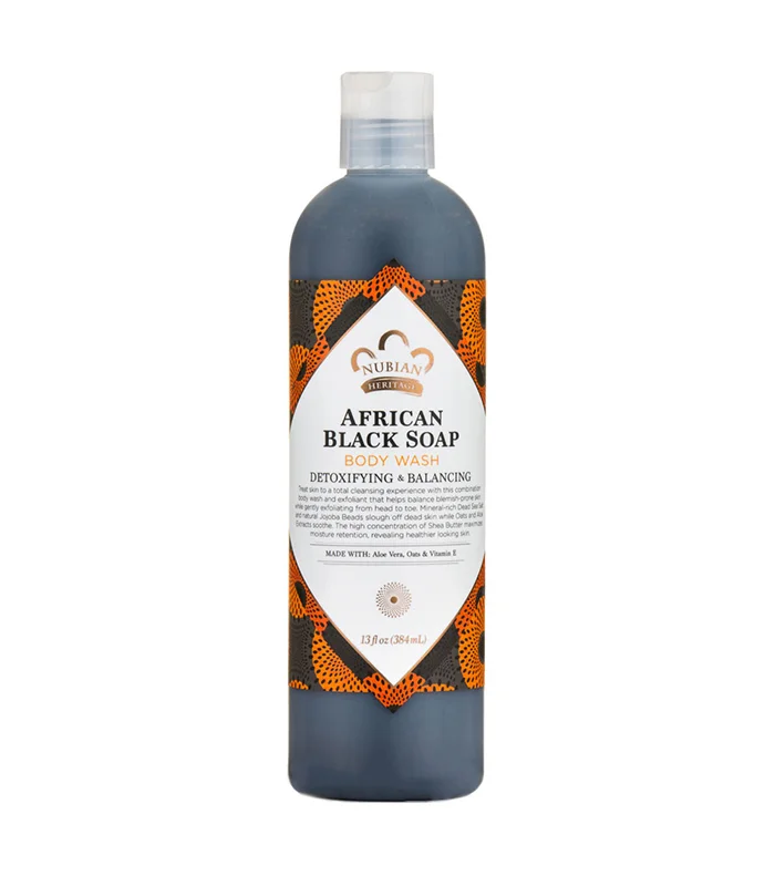 African Black Soap Body Wash by Nubian Heritage 384ml