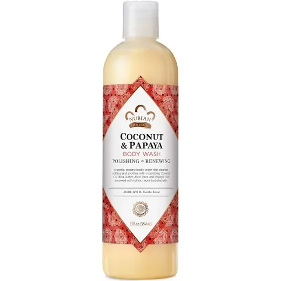 Nubian Heritage Coconut and Papaya Body Wash 384ml