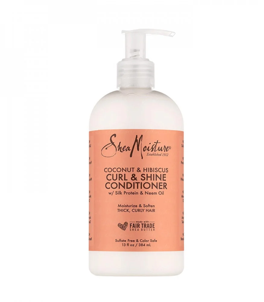Shea Moisture Kokosnuss und Hibiskus Curl und Shine Conditioner 384 ml